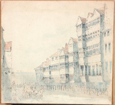 Straßenszene, 1843 von Samuel Bilston